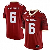 Oklahoma Sooners 6 Baker Mayfield Red 47 Game Winning Streak College Football Jersey Dzhi,baseball caps,new era cap wholesale,wholesale hats